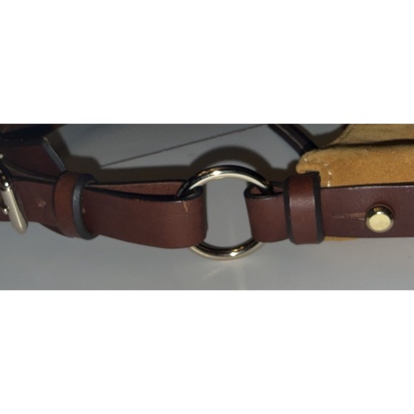 DOONEY & BOURKE Vintage Hobo Shoulder Bag Caramel Suede Brown Leather Old Money - Picture 14 of 15